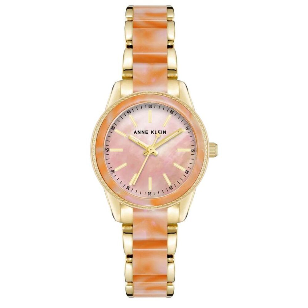 Anne Klein Pearlescent Resin Link Bracelet Ladies Watch